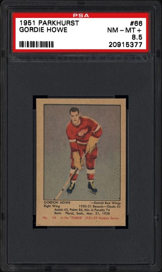 1951 Parkhurst #66 Gordie Howe — 50 Copies Sealed as Authentic, More Than His PSA 8s and 9s Combined