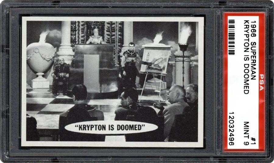 1966 Topps Superman #1 Krypton Is Doomed — The Card That Started a Legend — Card of the Day