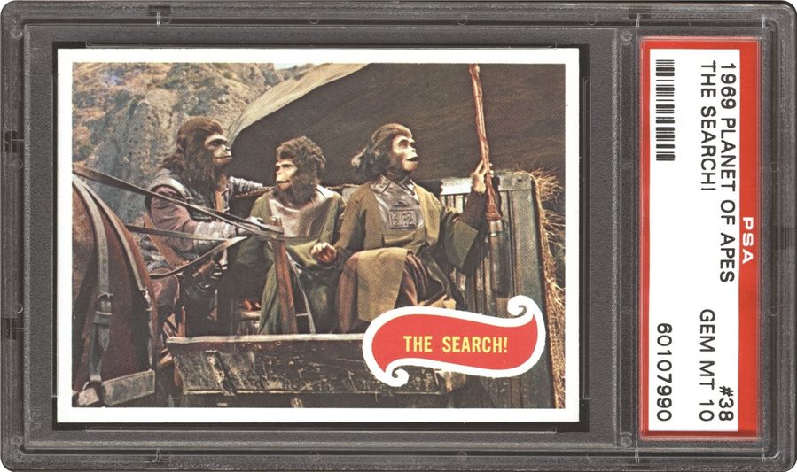 1969 Topps Planet of the Apes #38 The Search! — Tied for the Most PSA 10s in the Set, and More Than Half Its Slabs Stopped at Eight