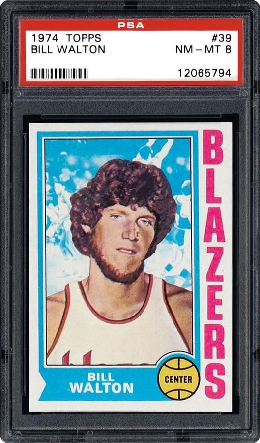 1974 Topps #39 Bill Walton RC: The No. 1 Pick's Rookie Card, and Three PSA 10s in 2,083