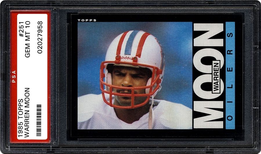 1985 Topps #251 Warren Moon RC: A Rookie Card Issued After Five Grey Cups