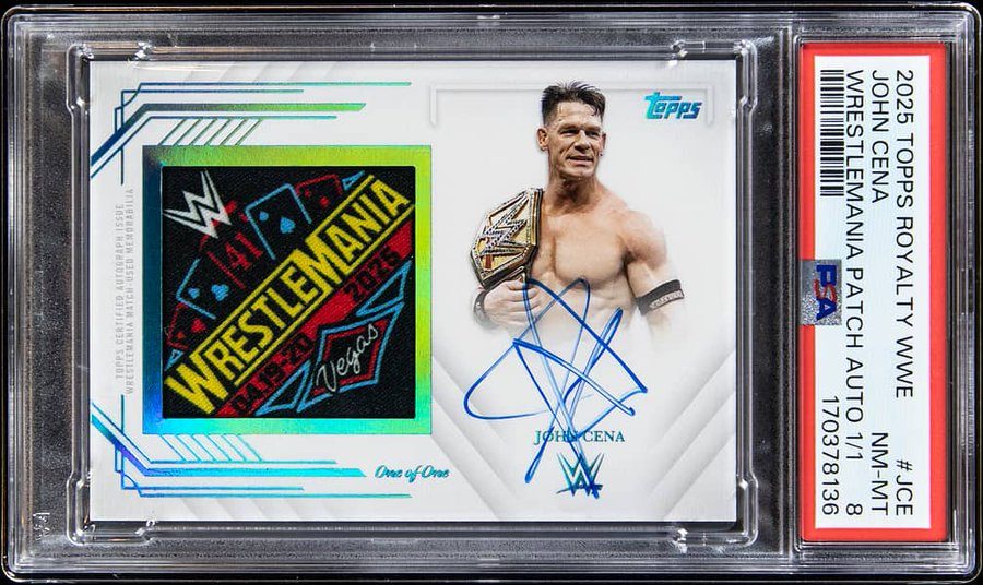 A John Cena One-of-One Sold for $329,400 — and the Three Biggest Wrestling-Card Sales on Record Are Graded 7, 8 and 9