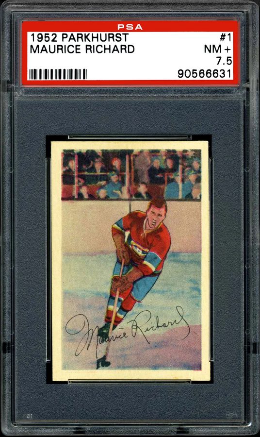1952 Parkhurst #1 Maurice Richard -- The Rocket's Iconic Vintage Rookie -- Card of the Day