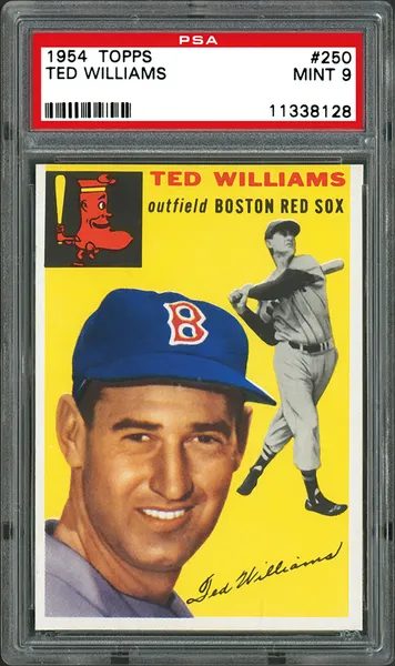 1954 Topps #250 Ted Williams — The Splendid Splinter's First Topps Card — Card of the Day