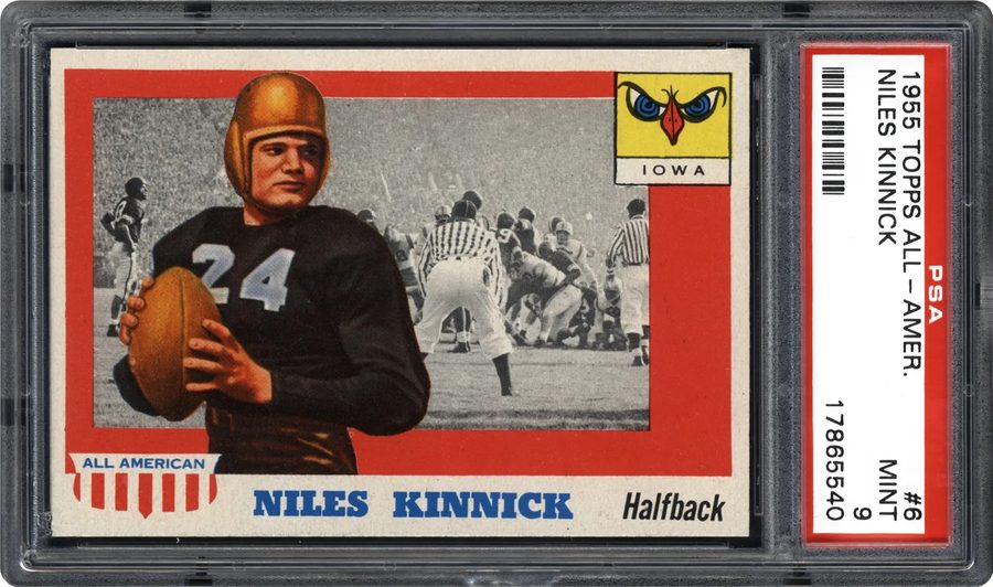 Card of the Day: 1955 Topps All-American Niles Kinnick #6 — The Heisman Hero Who Never Came Home