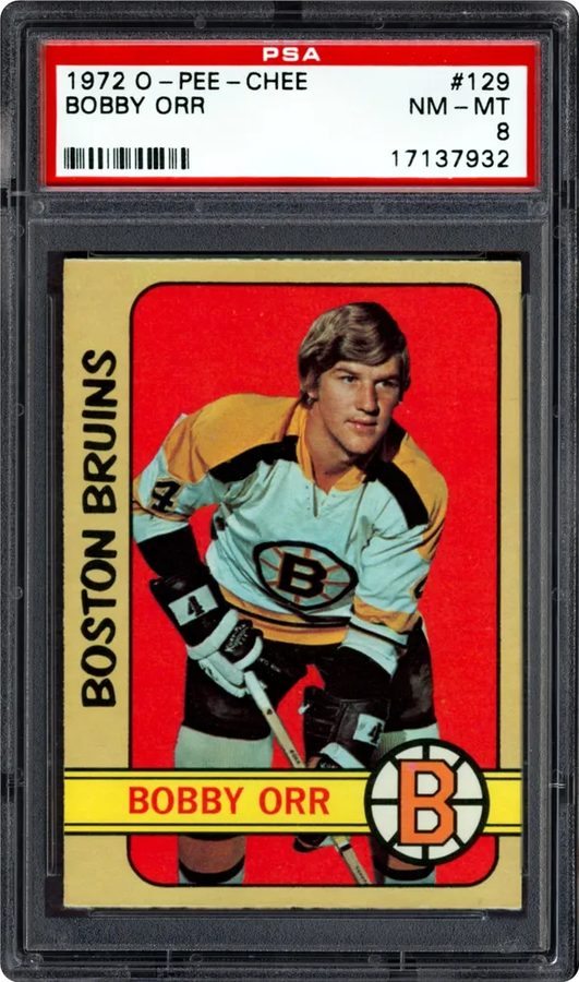 Card of the Day: 1972-73 O-Pee-Chee Bobby Orr #129 — 2 PSA 10s in 53 Years