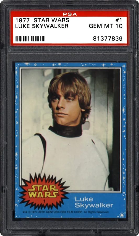 1977 Topps Star Wars #1 Luke Skywalker — The Card That Launched a Galaxy — Card of the Day