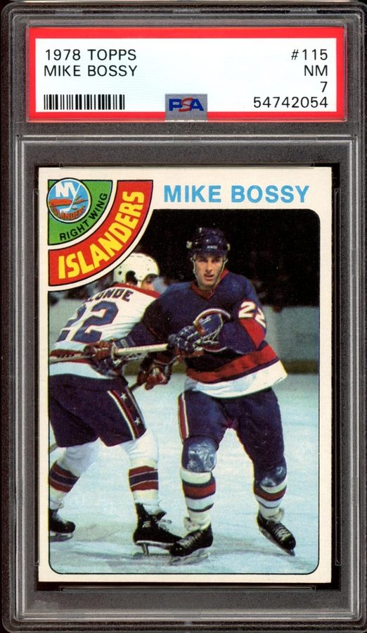 1978 Topps #115 Mike Bossy RC: The 53-Goal Rookie Twelve Teams Passed On, and Five Gem Mints in 2,142
