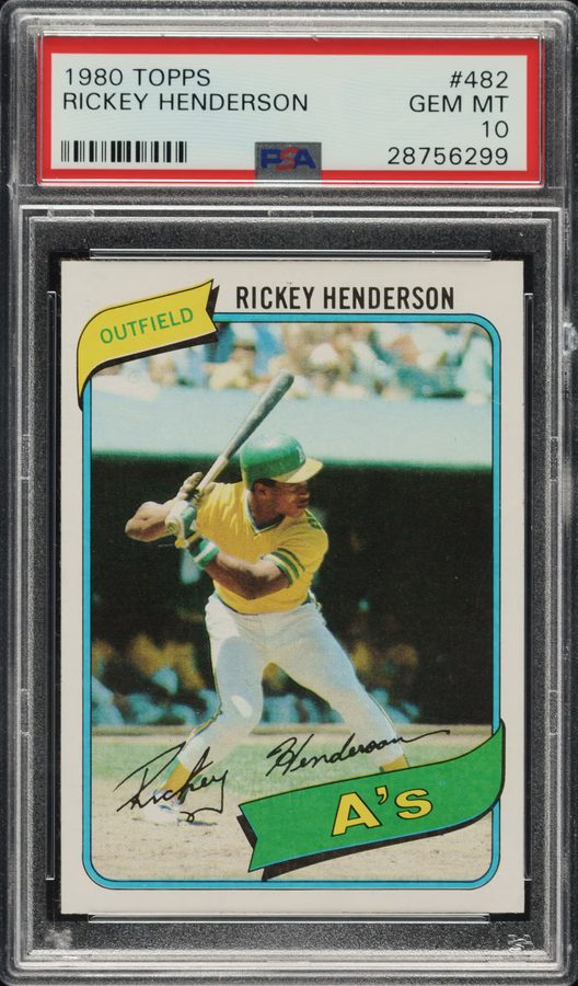 Card of the Day: 1980 Topps Rickey Henderson Rookie Card #482
