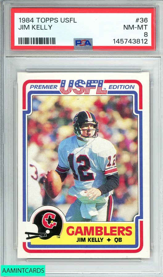 1984 Topps USFL #36 Jim Kelly RC — The Gambler Who Became a Buffalo Legend — Card of the Day