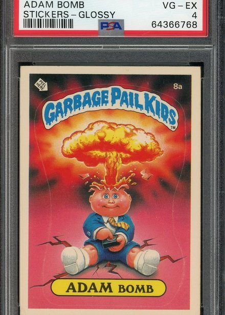 Card of the Day: 1985 Garbage Pail Kids Adam Bomb #8a Glossy Back — The Original Alt-Asset