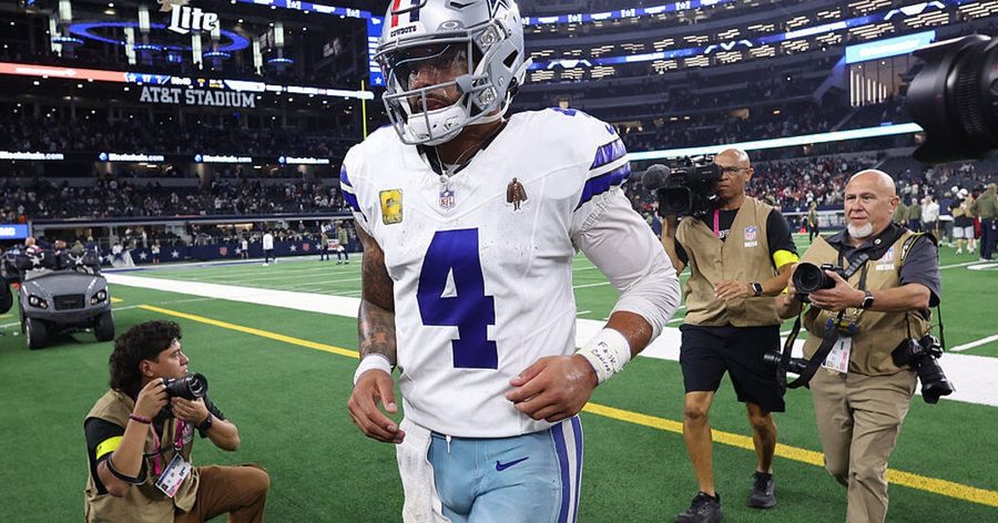 Dak Prescott's Wrist-Tape Message Has Been on a Topps Card Since August. The Holiday Reprint Made It Viral, and Chrome Is Next