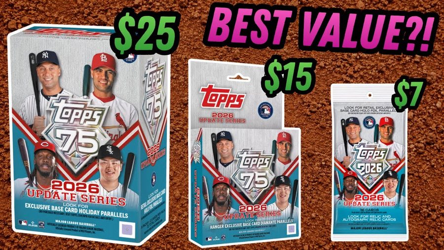 Video of the Day: EA Sports Cards Pits Three 2026 Topps Update Retail Formats Against Each Other, and Each Package Carries Its Own Exclusive Parallel