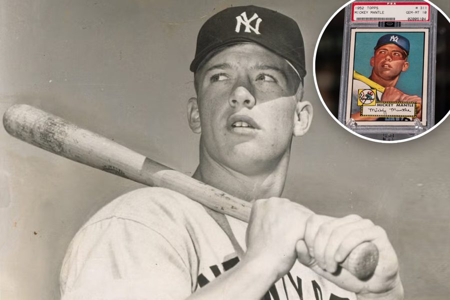 The 1951 Photograph Behind the 1952 Topps Mantle Sold for $3 Million — the Card It Produced Still Has Only Three PSA 10s