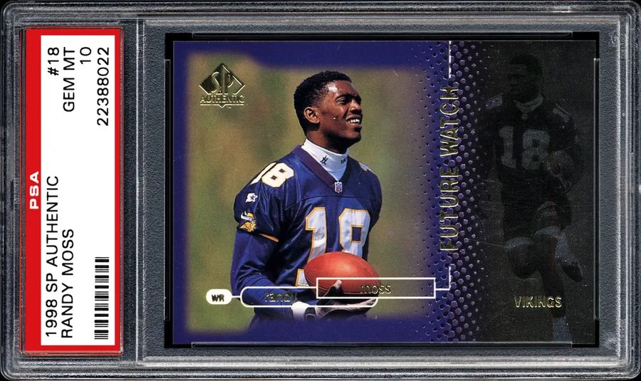 1998 SP Authentic #18 Randy Moss RC — The Freak's Defining Rookie Card