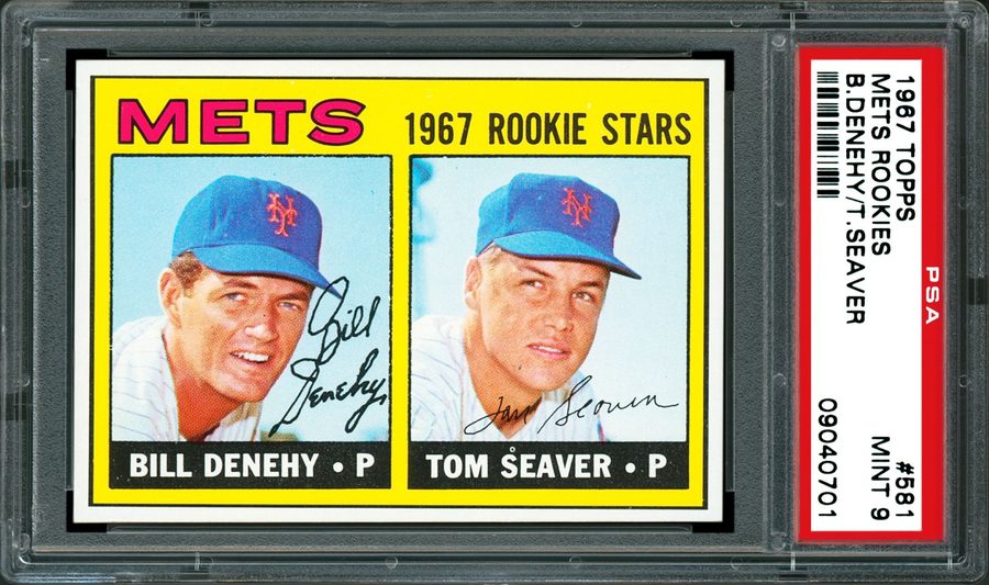 1967 Topps #581 Tom Seaver RC — Three Gem Mint Copies in Fifty-Nine Years — Card of the Day