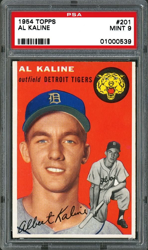1954 Topps #201 Al Kaline RC: Straight From High School to the Tigers, and One PSA 10 in 4,082 Graded