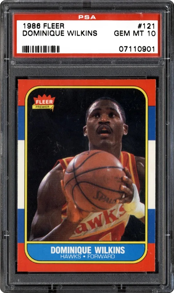 Card of the Day: 1986 Fleer #121 Dominique Wilkins RC