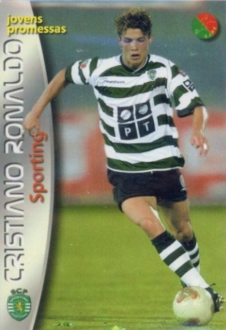 2002-03 Panini Mega Craques #137 Cristiano Ronaldo: 'Young Promises' at Sporting, and as Many PSA 10s as 8s
