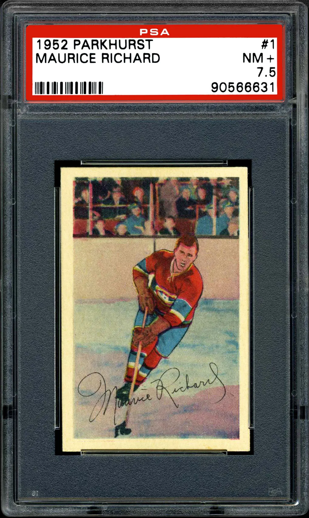 1952 Parkhurst #1 Maurice Richard -- The Rocket's Iconic Vintage Rookie -- Card of the Day