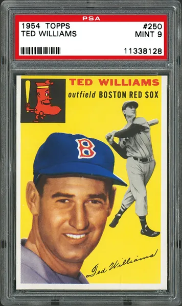 1954 Topps #250 Ted Williams — The Splendid Splinter's First Topps Card — Card of the Day