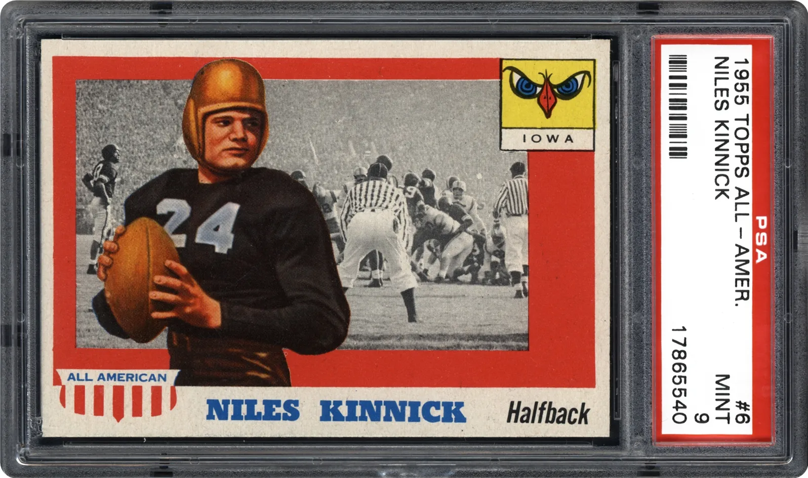 Card of the Day: 1955 Topps All-American Niles Kinnick #6 — The Heisman Hero Who Never Came Home