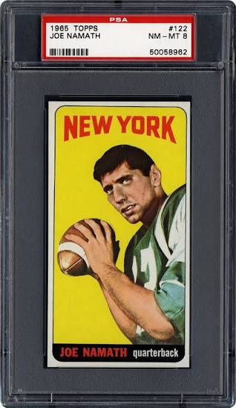 Card of the Day: 1965 Topps Joe Namath RC #122 — The Rarest Football Card in the Hobby