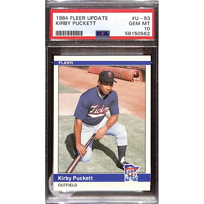 Card of the Day: 1984 Fleer Update Kirby Puckett RC #U-93 — The People's Hall of Fame Rookie