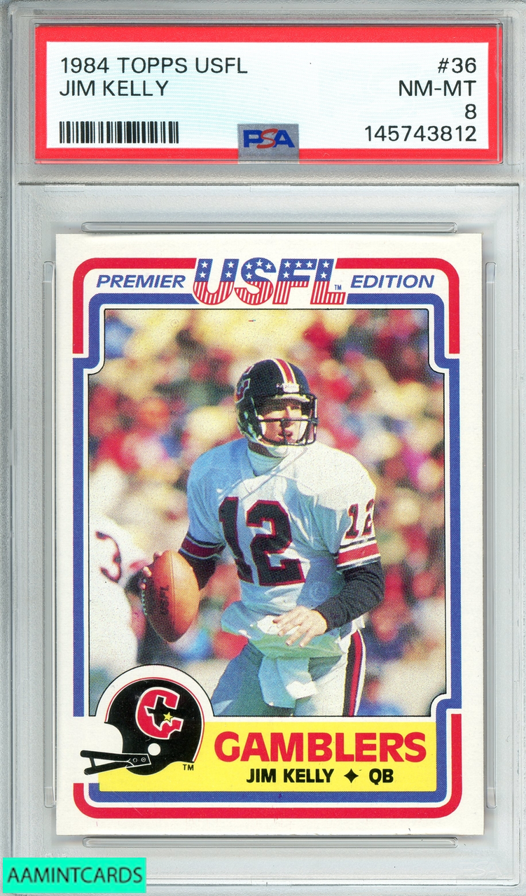 1984 Topps USFL #36 Jim Kelly RC — The Gambler Who Became a Buffalo Legend — Card of the Day