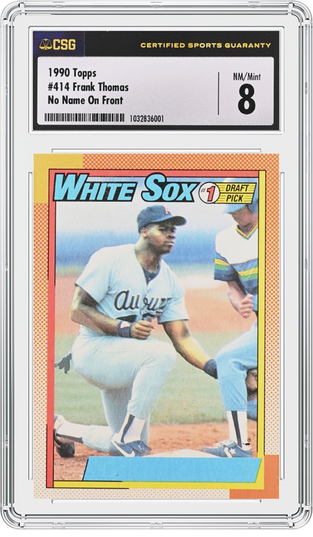 Card of the Day: 1990 Topps Frank Thomas #414 No Name Error — The Hobby's Greatest Printing Mistake
