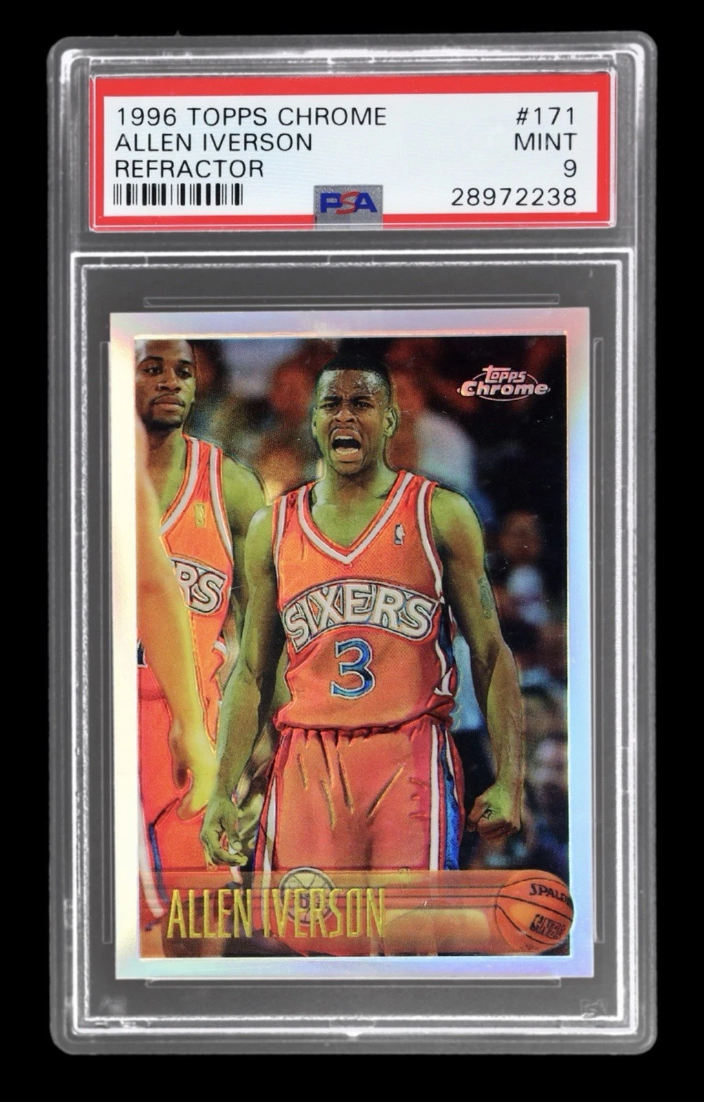 Card of the Day: 1996 Topps Chrome #171 Allen Iverson Refractor RC