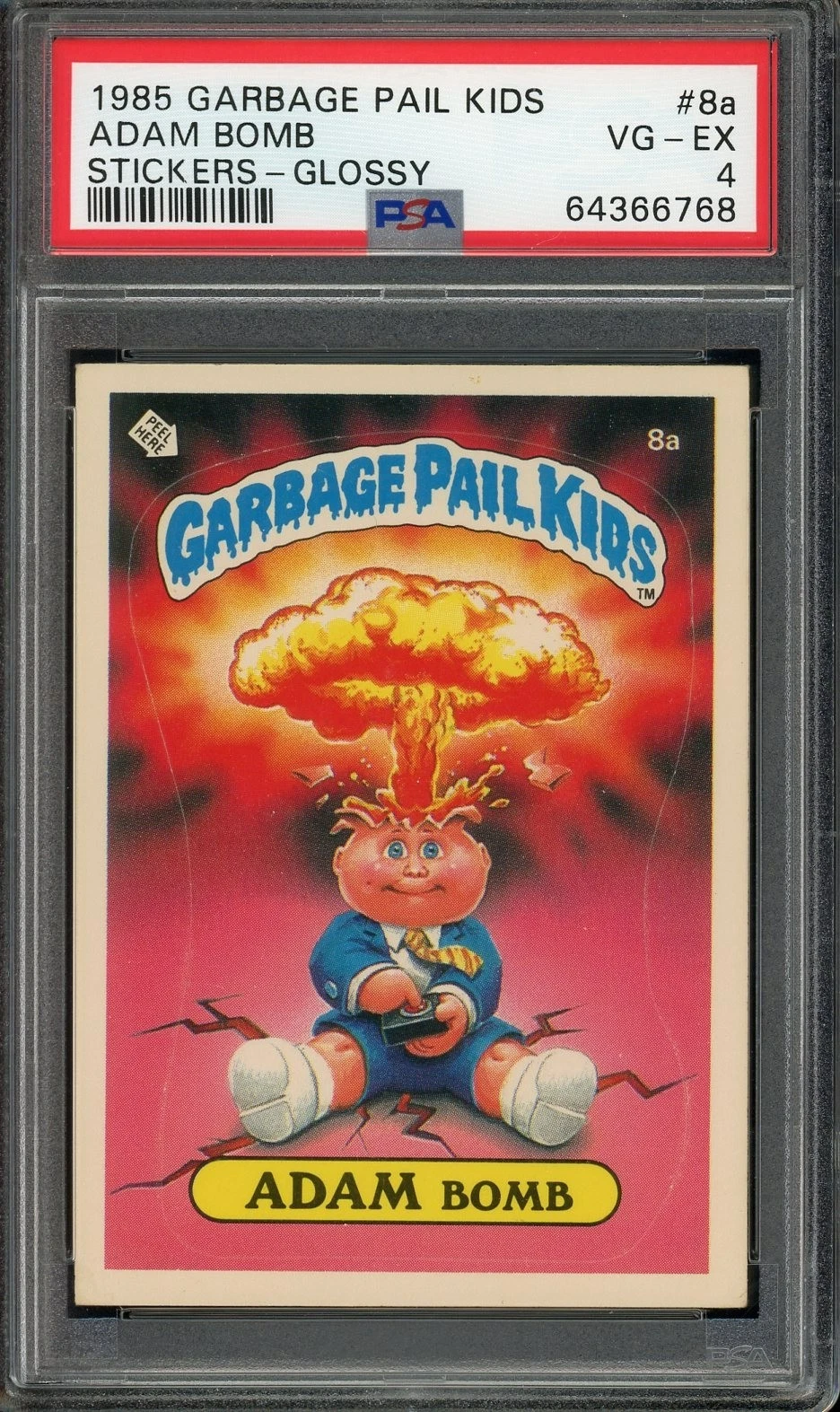 Card of the Day: 1985 Garbage Pail Kids Adam Bomb #8a Glossy Back — The Original Alt-Asset
