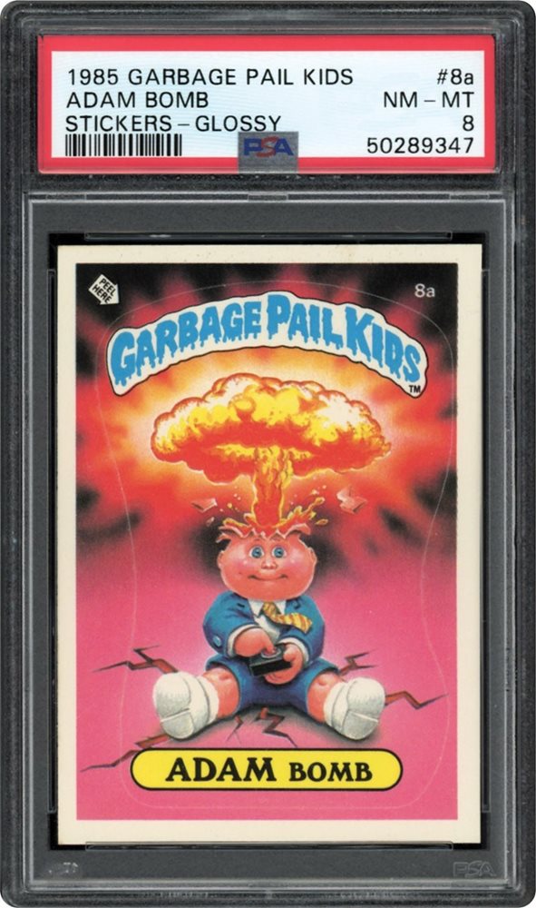 Card of the Day: 1985 Garbage Pail Kids Adam Bomb #8a Glossy Back — The Original Alt-Asset