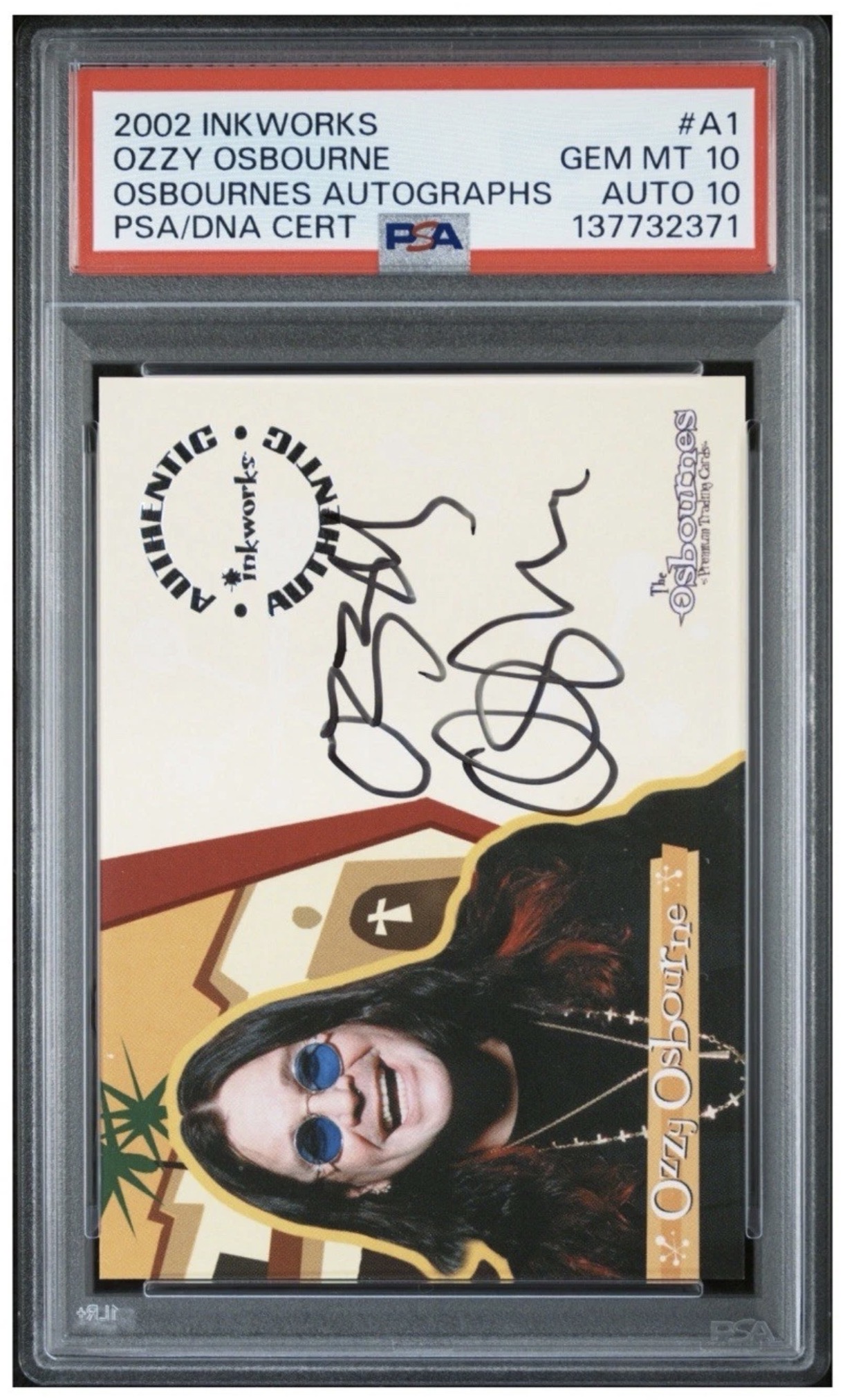 Card of the Day: 2002 Inkworks The Osbournes Ozzy Osbourne Autograph — Non-Sports Royalty