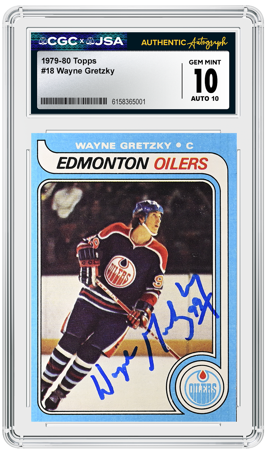 1979-80 Topps #18 Wayne Gretzky RC CGC Gem Mint 10 Auto 10
