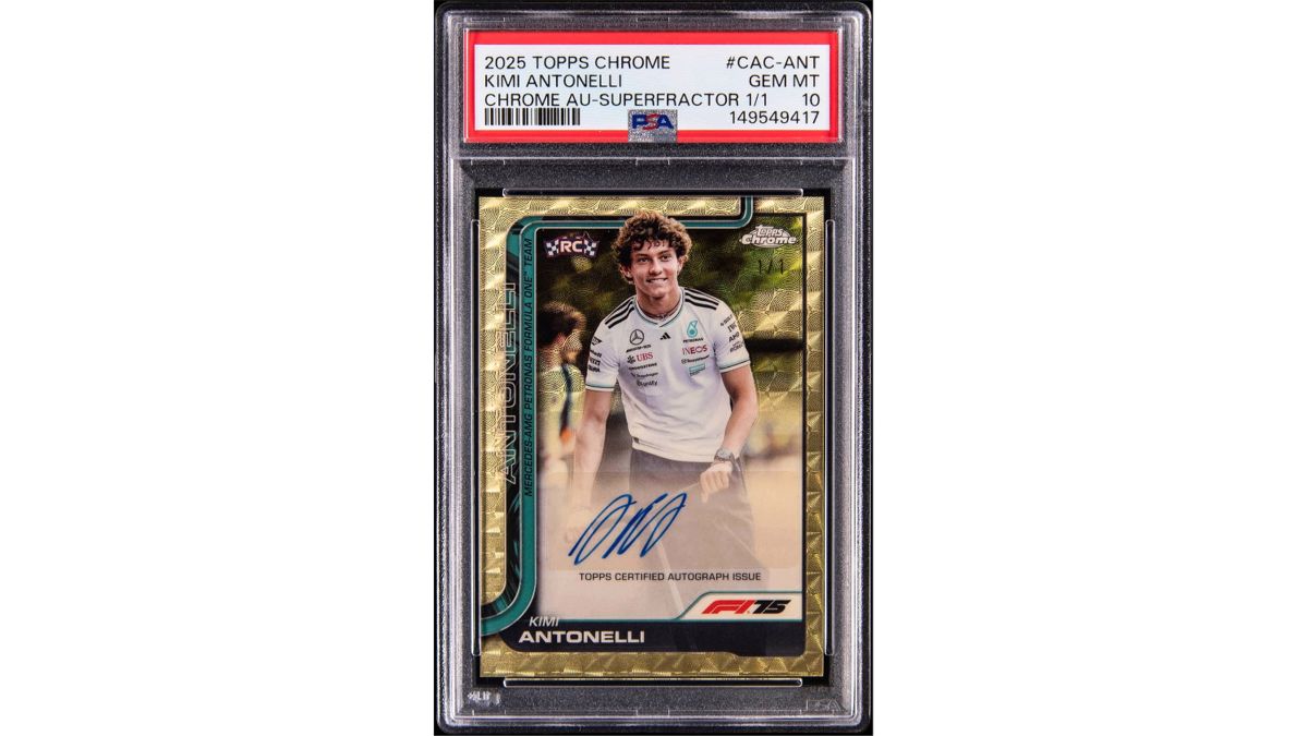 Three Antonelli Records in Six Months: His 1/1 SuperFractor Sells for $878,400, $21,600 Short of Hamilton's F1 Card Mark
