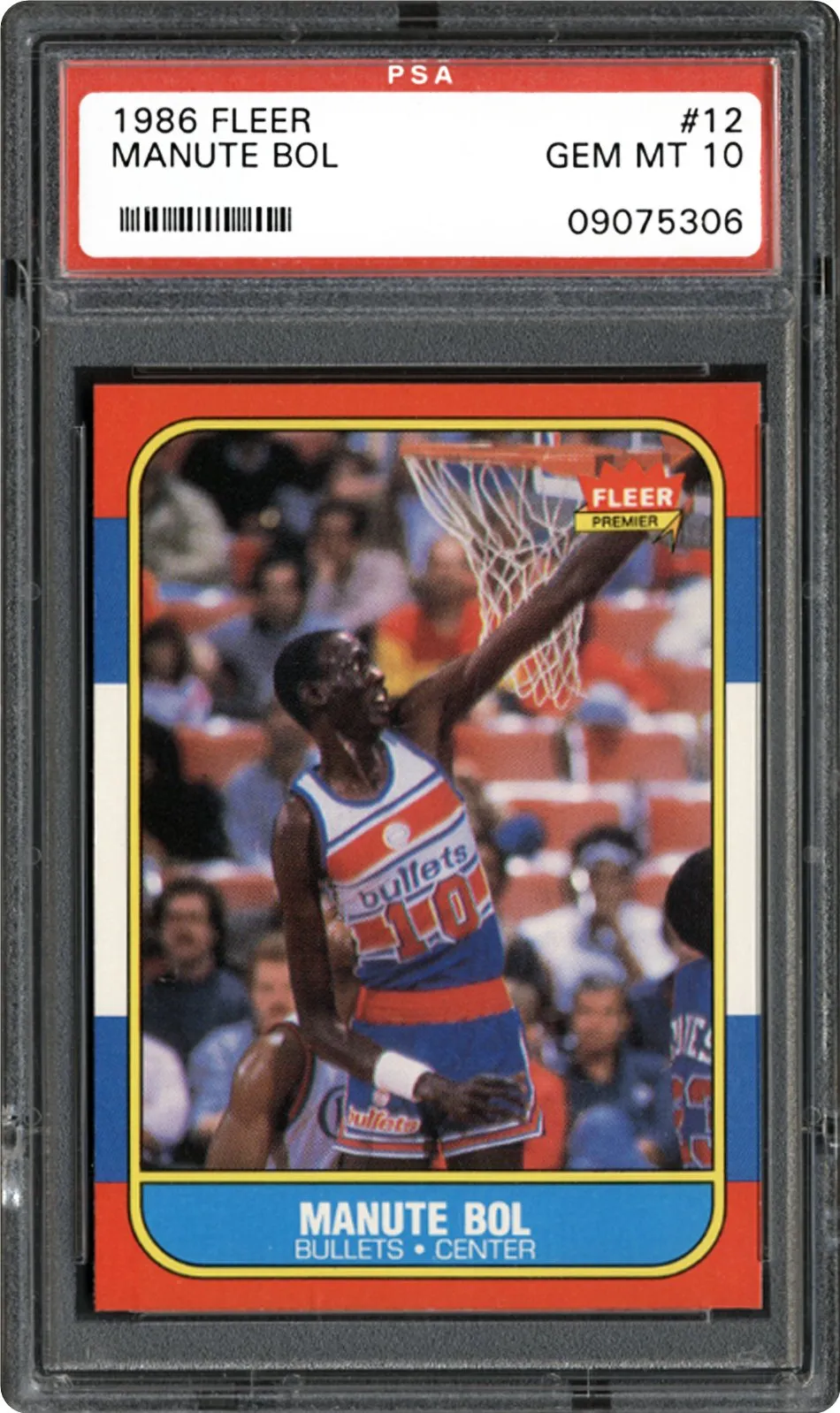 1986-87 Fleer #12 Manute Bol RC — The Tallest Rookie Card in Basketball History
