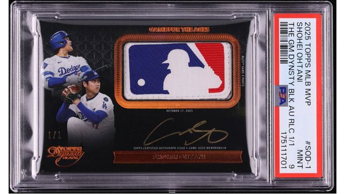 Ohtani's NLCS Game 4 Logoman 1/1 Sells for $3.24 Million, Three Times the First Dynasty Black