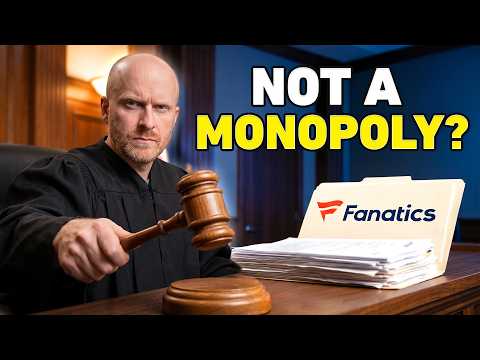 Sports Card Investor's Thumbnail Asks "Not a Monopoly?" — the Fanatics Ruling Behind It Never Reached That Question