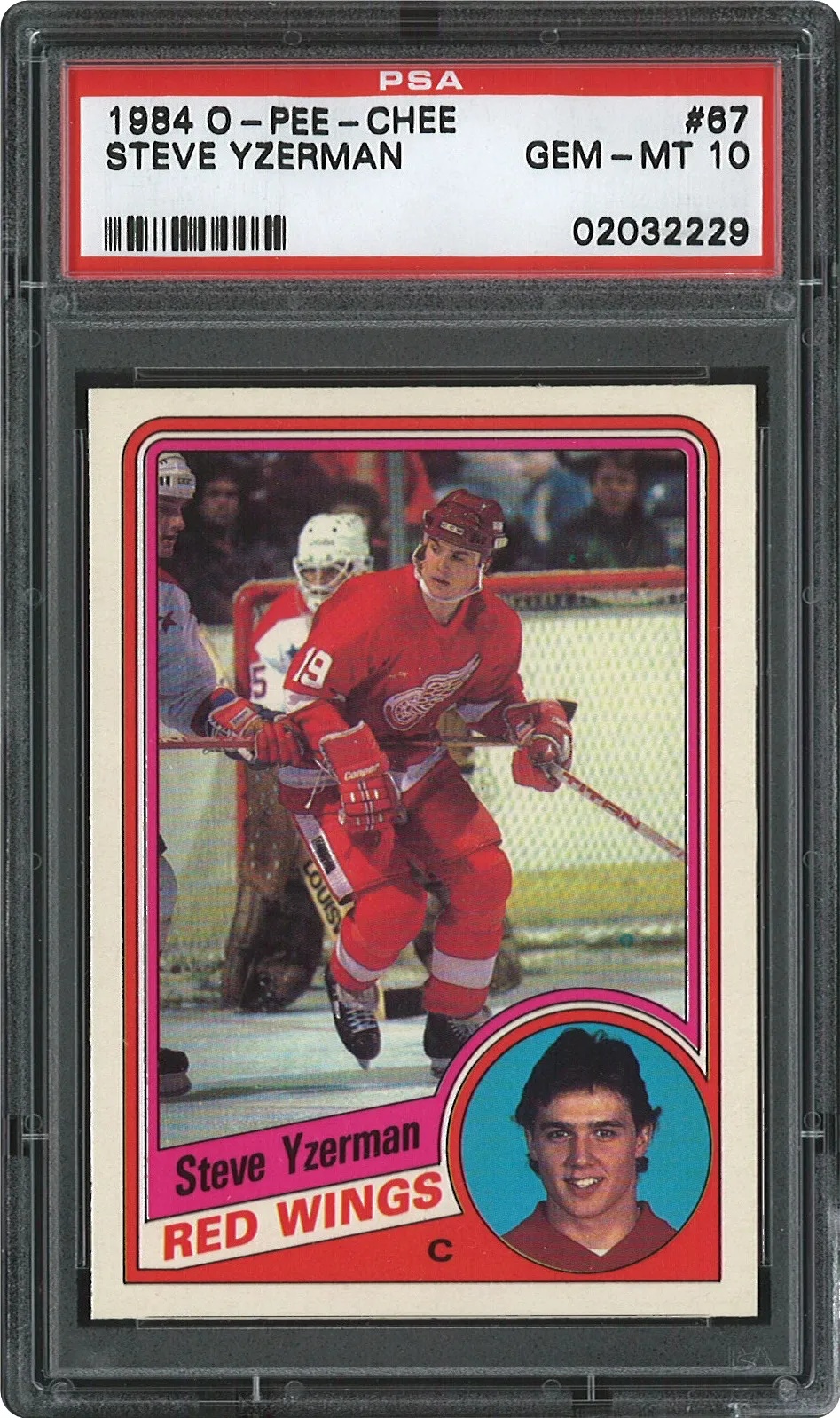Card of the Day: 1984 O-Pee-Chee #67 Steve Yzerman RC