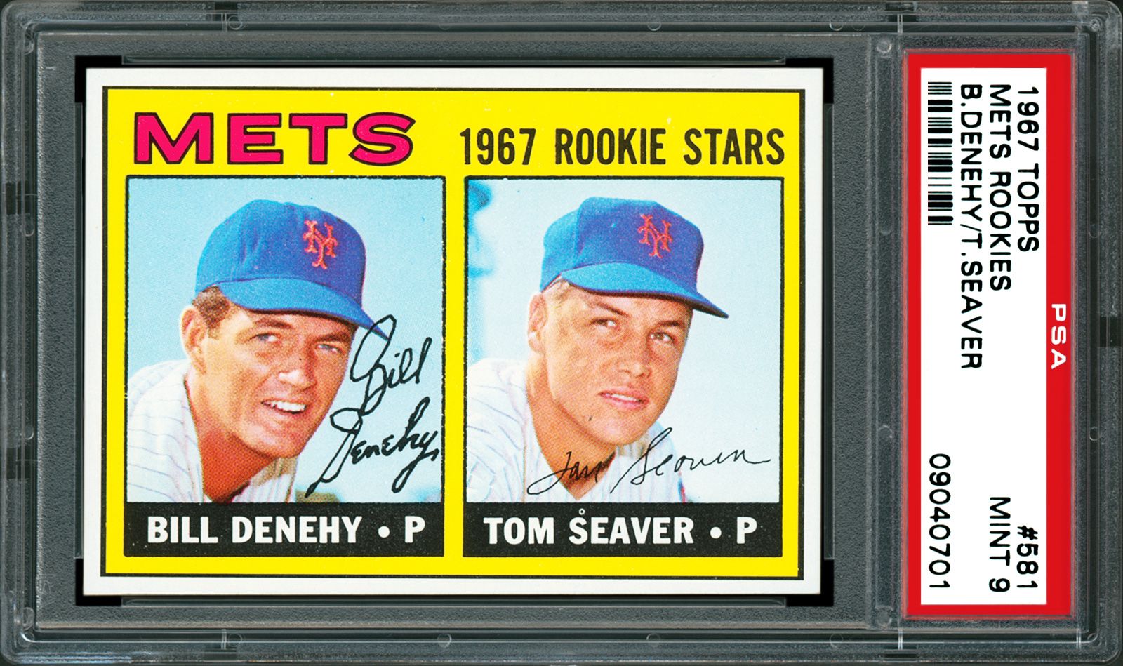 1967 Topps #581 Tom Seaver RC — Three Gem Mint Copies in Fifty-Nine Years — Card of the Day